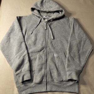 Pro club Men's Classic Gray Zip-Up Hoodie Fleece Sz S.
